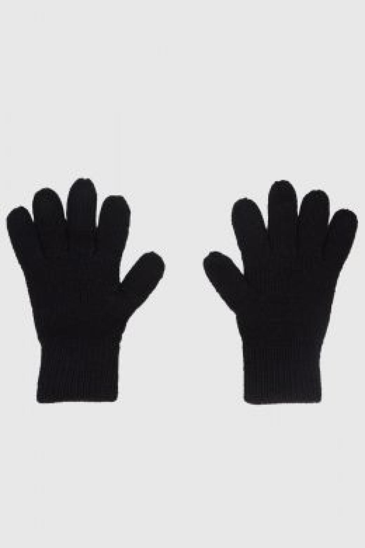  Black Plain Woollen Gloves (2 to 10 years) | Kids